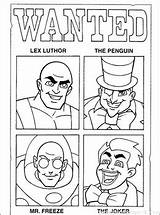 Luthor Lex Supervillains sketch template