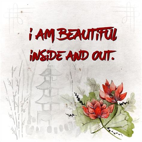 monday mantra i am beautiful inside and out