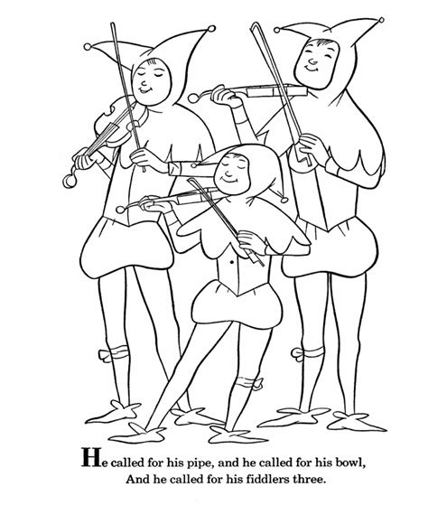 king cole coloring page coloring home