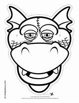 Mask Dragon Coloring Printable Color Getcolorings Silly sketch template