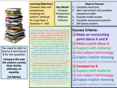 language paper  question  practise aqa teaching resources