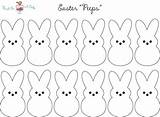 Peeps Pascua Bastelvorlagen Rabbit Kolorowanki Wielkanocne Wydruku Peep Conejo Ostern Casaydiseno sketch template