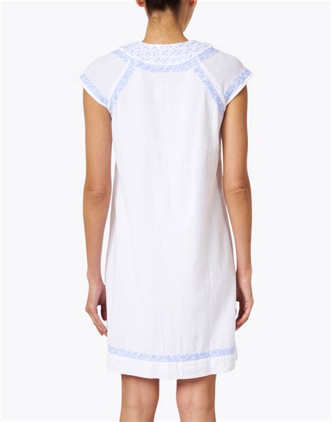 Faith White Embroidered Cotton Dress Roller Rabbit Halsbrook