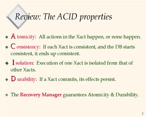 review  acid properties