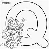 Sesame Street Coloring Letter Queen Alphabet Pages Abc Zoe Letters sketch template
