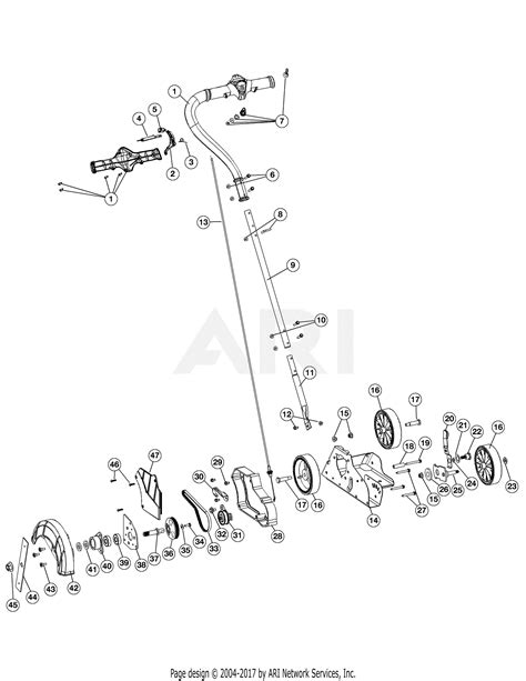 troy bilt    tbe  tbe     parts diagram  general assembly