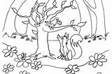 Crow Fox Coloring Pages Choose Board sketch template