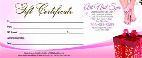 awesome  printable hair salon gift certificate template