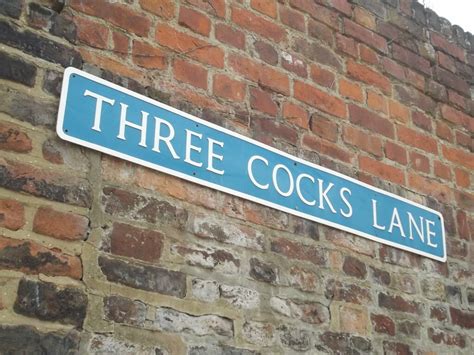 three cocks lane gloucester road sign unusual road name… flickr