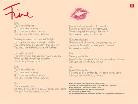 kylie fanmade art kiss me once digital booklet
