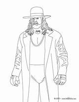 Undertaker Wrestler Colorir Hellokids Kane Hulk Hogan Luchador Luchadores Lutador Estadunidense Línea sketch template