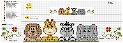 safari ponto cruz leao girfa zebra elefante ponto cruz grafico ponto cruz bebe