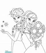 Frozen Princesas sketch template