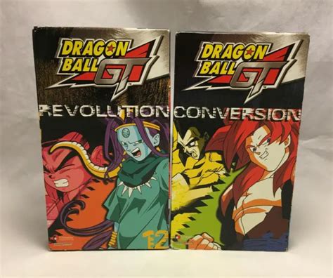 Dragon Ball Gt Conversion And Revolution Vhs Tape Anime Tested See