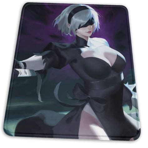 Nier Automata 2b Mouse Pad With Stitched Edge Premium