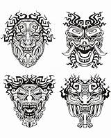 Mayan Coloring Aztec Mask Inca Pages Incas Mayans Adults Adult Inspiration Aztecs Sketch Calendar Printable Masks Tattoo Color Justcolor Vector sketch template