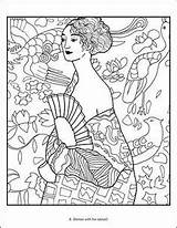Klimt Colorear Gustav Famosas Venus Botticelli Cuadros Enseñar Pomegranate sketch template