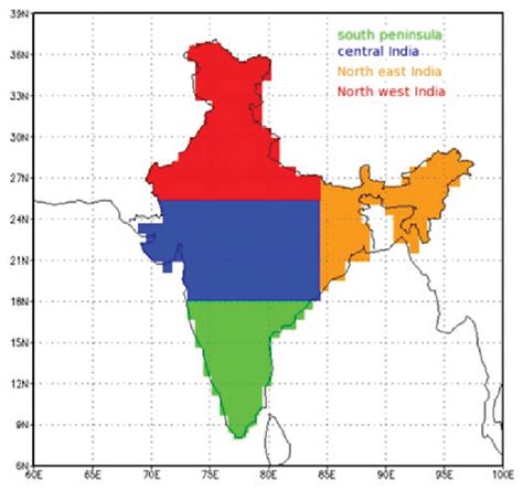 selected regions  india considered   study left  scientific