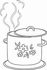 Water Pot Boiling Colouring Pages Coloring Template sketch template