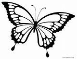 Butterfly Outline Coloring Pages Printable Getdrawings Templates sketch template