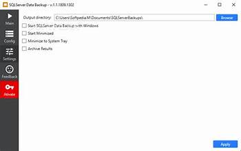 SQLServer Data Backup screenshot #0