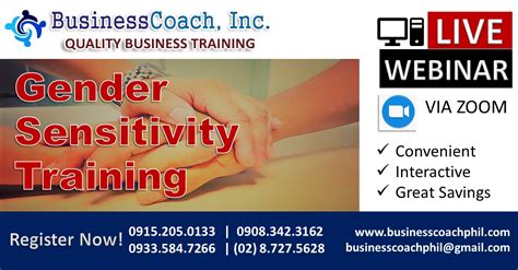 Gender Sensitivity Training Webinar Business Seminars By
