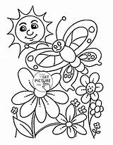 Coloring Pages Nature Spring Winter Seasons Fall Time Printable Happy Kids Color Print Getcolorings Colorings Garden Japanese Drawing Clipartmag Getdrawings sketch template