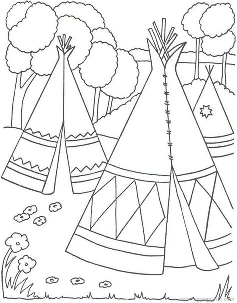 native americans  printable coloring pages coloringpagesfun