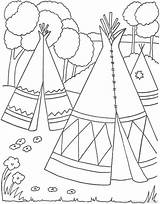 Native Coloring Pages Printable Americans Azcoloring sketch template