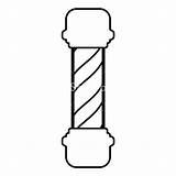 Pole Barber Drawing Clipartmag Shop sketch template