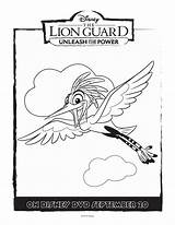 Lion Guard Coloring Ono Pages Disney Unleash Power Activity Printable Fuli Click sketch template