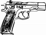 Gun Police Clker Clip sketch template