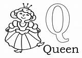 Queen Coloring Pages Bee Letter Color Printable Clipartmag Getcolorings sketch template