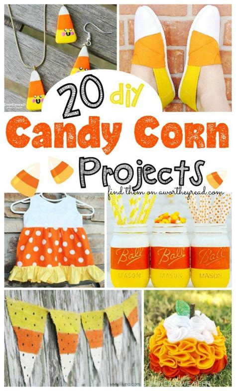 diy candy corn projects  halloween crafts  decor