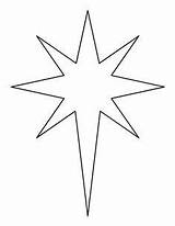 Star Bethlehem Outline Template Pattern Christmas Patterns Printable Stencils Crafts Clipart Fancy Stars Patternuniverse Clip Templates Nativity Drawing Holiday Applique sketch template
