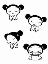 Coloring Pucca Pages Coloringpages1001 sketch template