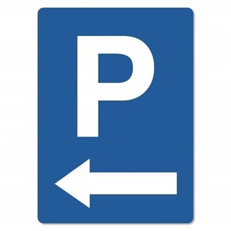 parking left sign  arrow  signmaker