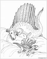 Dimetrodon Coloring Pages Dinosaur Avancna Grandis Bw Dinosaurs Online Thanksgiving Color Deviantart Coloringpagesonly Specials sketch template