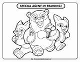 Coloring Pages Disney Agent Special Junior Oso Jr Printable Print Color Character Cruise Secret Henry Sheets Stations Cross Hugglemonster Doc sketch template