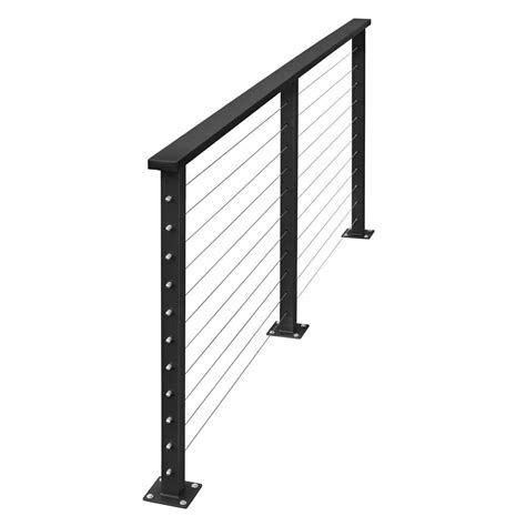 citypost  ft black deck cable railing cp     home depot