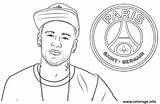 Neymar Psg Coloriage Jr Uefa Dibujo Lewandowski Campeones Ligue Fargelegge Cr7 sketch template