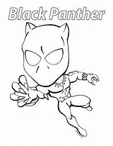 Panther Coloring Pages Avengers Superhero sketch template