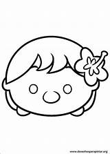 Tsum Coloring Pages Disney Print sketch template