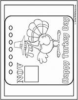 Thanksgiving Printable Banner Coloring Happy Pages Turkey Fuzzy Fun Colorwithfuzzy sketch template