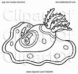 Slug Nudibranch Sea Illustration Royalty Clipart Vector Bannykh Alex Clip sketch template