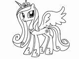 Pony Coloring Little Princess Pages Cadence Celestia Twilight Sparkle Magic Luna Friendship Cadance Sweetie Belle Wedding Finest Mlp Print Drawing sketch template