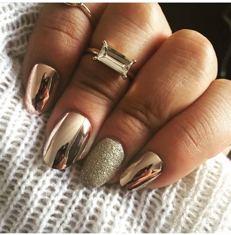 pin  ashley   beauty hair   nails metallic nails design chrome nails designs