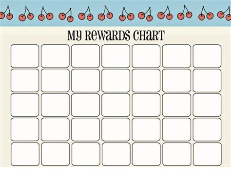 monthly printable reward charts