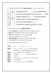 english teaching worksheets pronouns