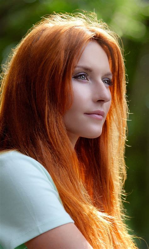 lovely face and picture beautiful red hair girls with
